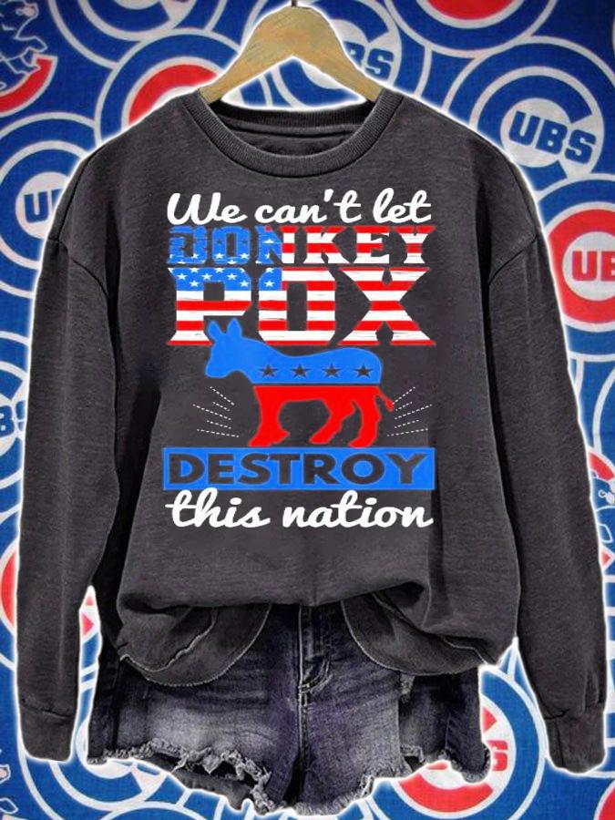 We Cant Let Donkey Pox Destroy This Nation Trump 2024 T-Shirt t-shirt