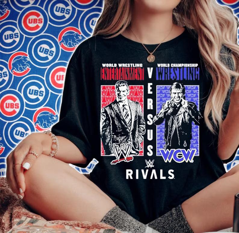 WWE Rivals WWE vs. WCW shirt t-shirt