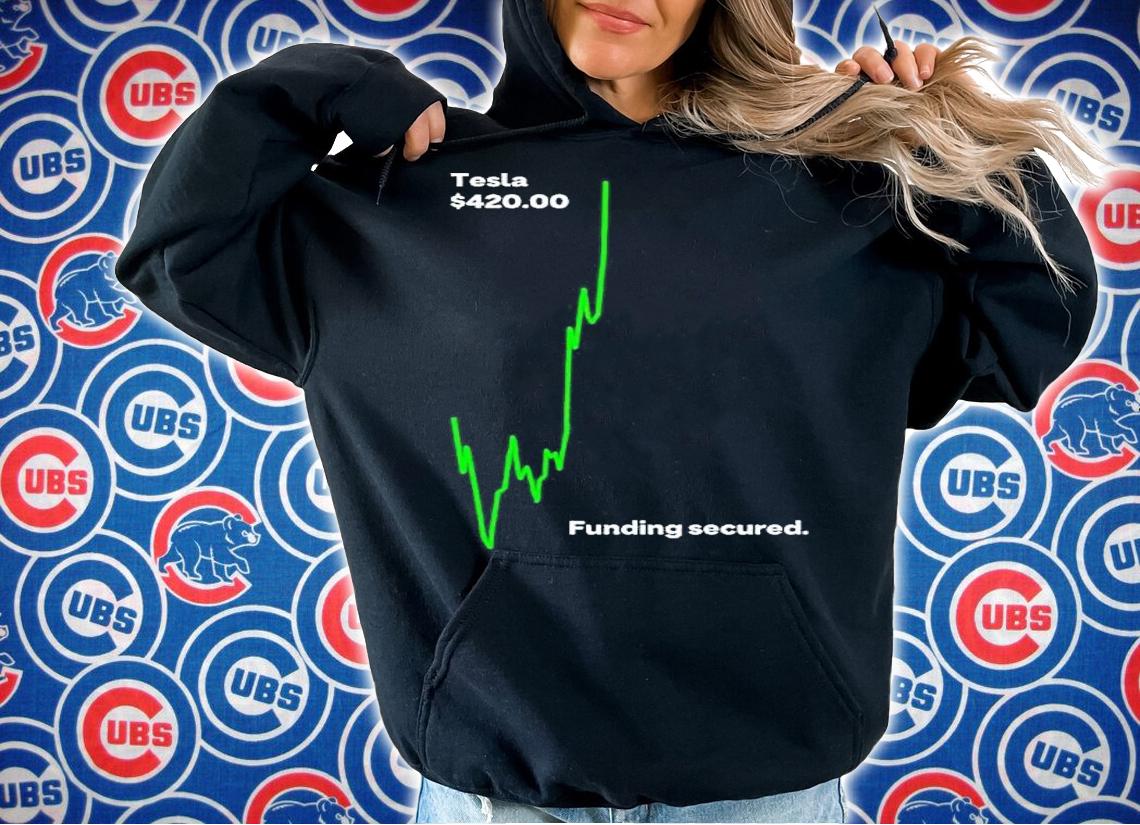 Tesla $42000 Funding Secured Shirt t-shirt hoodie