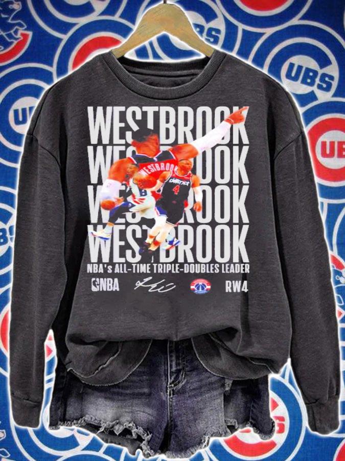 Typography Russell Westbrook NBA Basketball Shirt t-shirt sweatshirt