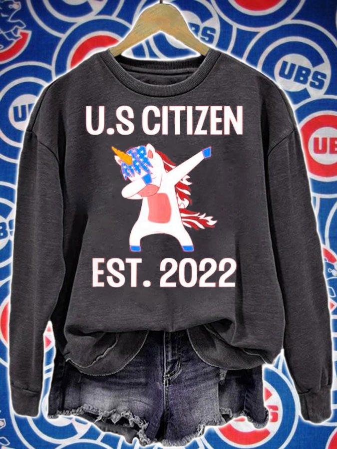 Unicorn US Citizen Est 2022 New USA Citizen Shirt t-shirt sweatshirt