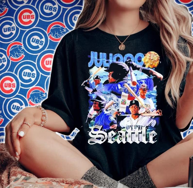 Vintage Julio Rodriguez MLB Mariners Baseball T-Shirt t-shirt woman shirt