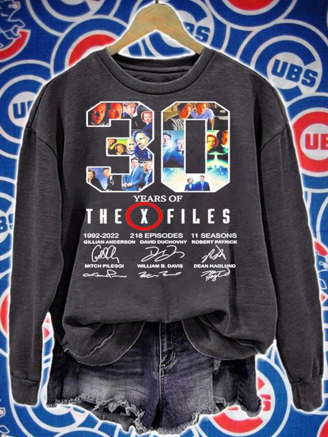 30 Years Of The X Files 1992-2022 218 Episodes 11 Seasons Signatures Shirt t-shirt sweatshirt