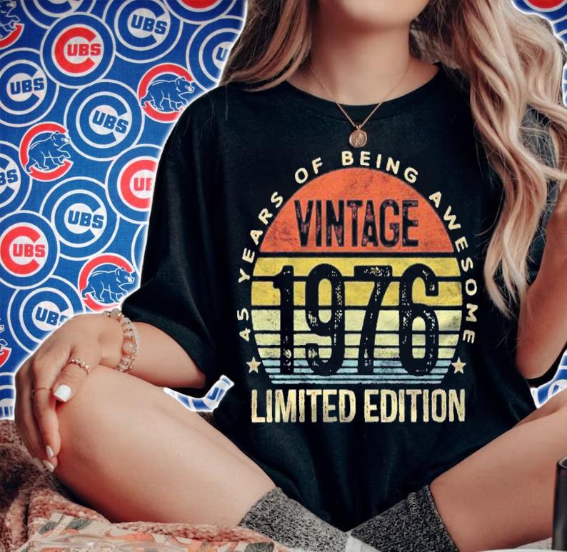 45 Years Old Gifts Vintage 1976 Limited Edition 45Th Birthday Shirt t-shirt woman shirt
