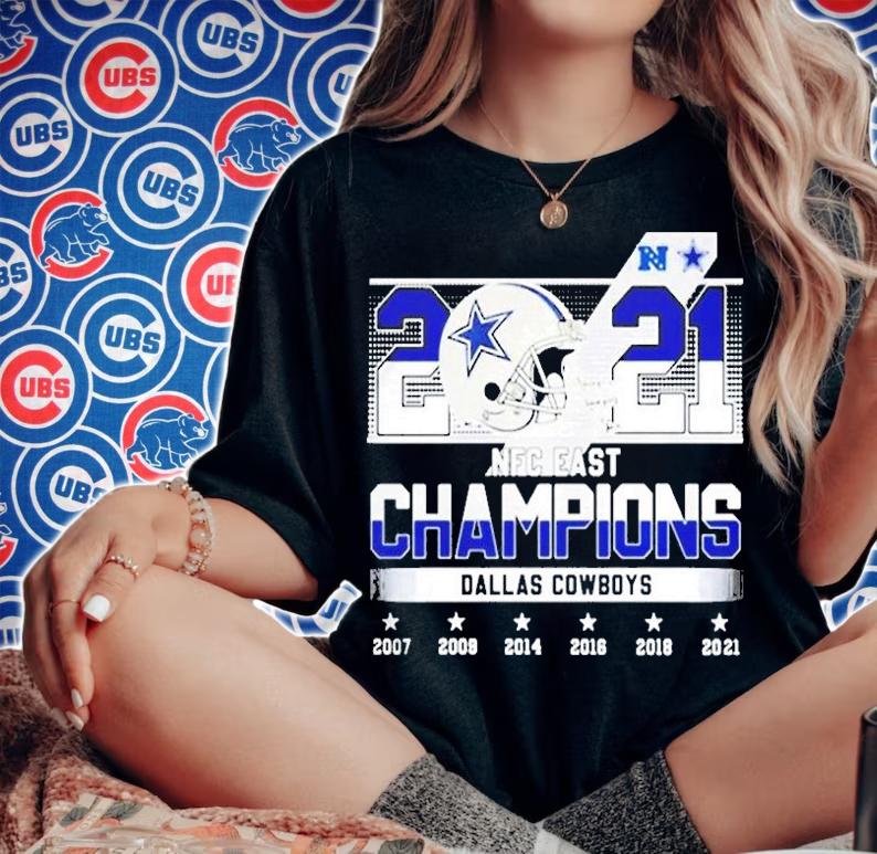 2021 Nfc East Champions Dallas Cowboys 2007 2021 Shirt t-shirt woman shirt