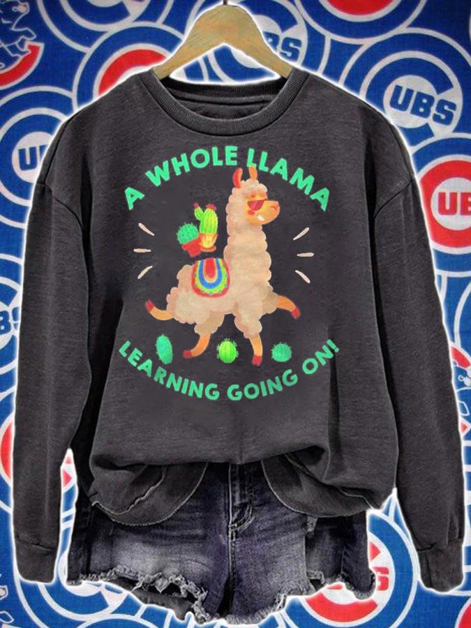 A Whole Llama Learning Going On Tee Teachers Gifts Shirt t-shirt