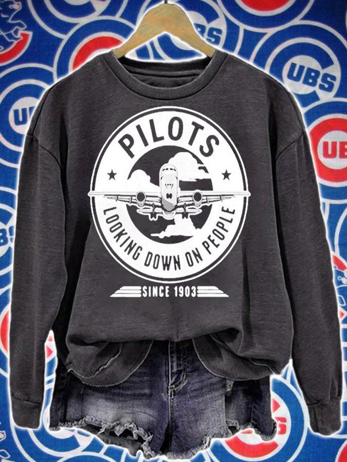Airplane Pilots Looking Down On People Since 1903 T-Shirt t-shirt