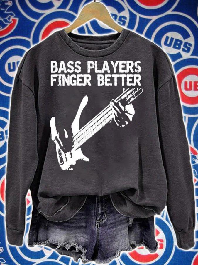 Aneisha Bass Players Finger Better Guitarist T-Shirt t-shirt sweatshirt