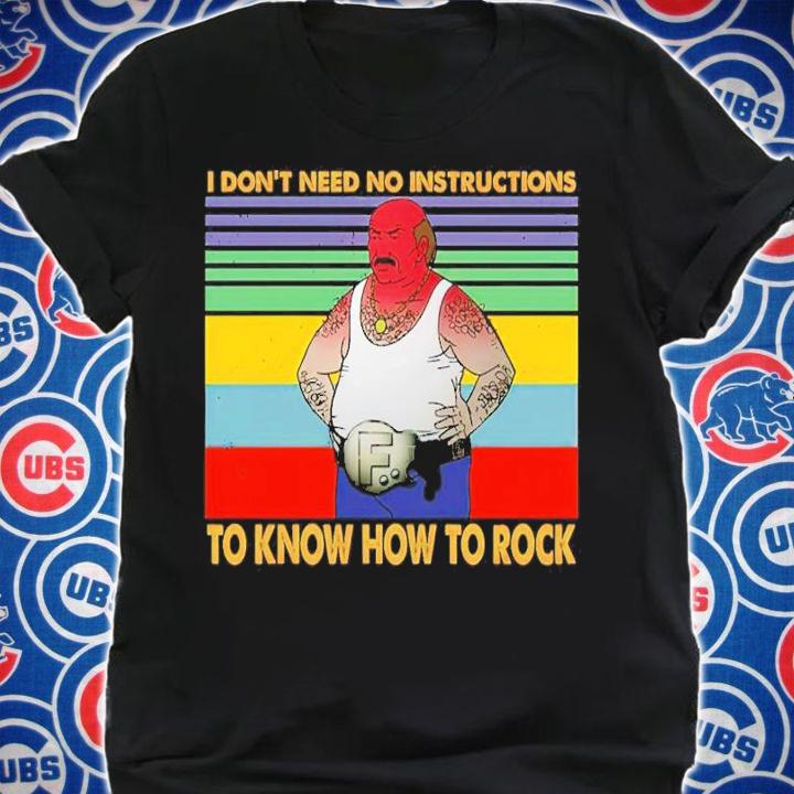 Aqua Teen Carl I Don't Need No Instructions To Know How To Rock Vintage Shirt t-shirt