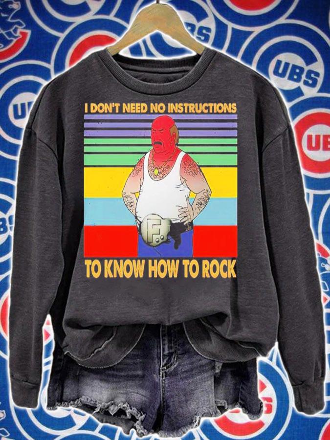 Aqua Teen Carl I Don't Need No Instructions To Know How To Rock Vintage Shirt t-shirt