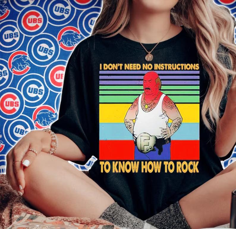 Aqua Teen Carl I Don't Need No Instructions To Know How To Rock Vintage Shirt t-shirt