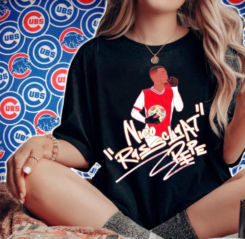 Arsenal Nico Rassclaat Pepe Shirt t-shirt woman shirt