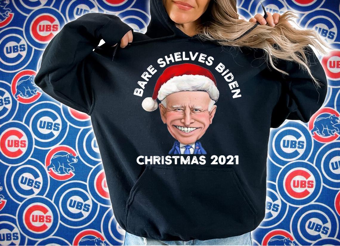 Bare Shelves Biden Christmas 2021 Impeach Joe Biden Conservative Anti Biden t-shirt hoodie