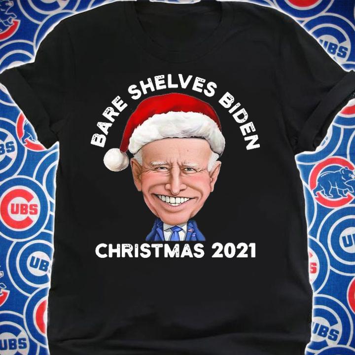 Bare Shelves Biden Christmas 2021 Impeach Joe Biden Conservative Anti Biden t-shirt shirt