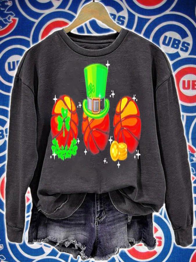 Basketball Leprechaun Shamrock St Patrick's Day T-Shirt t-shirt sweatshirt