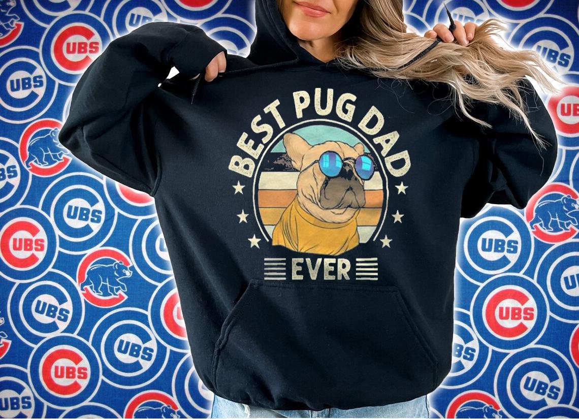 Best Pug Dad Ever Retro Vintage Cute T-Shirt t-shirt hoodie