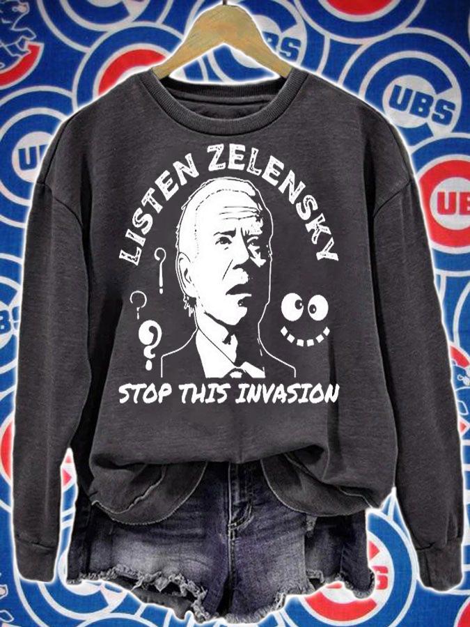 Biden Addresses Zelensky Funny Joe Biden T-Shirt t-shirt sweatshirt