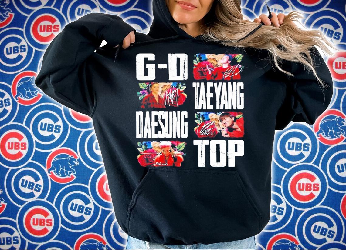 Bigbang GDragon Taeyang Daesung Top Signatures Shirt t-shirt hoodie