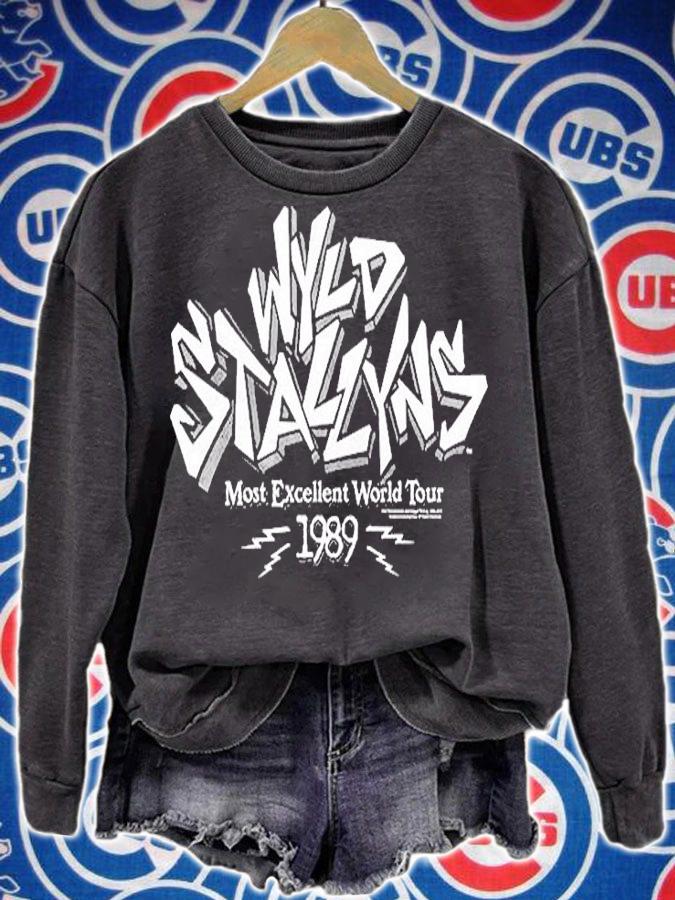 Bill & Teds Wyld Stallyns Most Excellent World Tour 1989 T-Shirt t-shirt sweatshirt