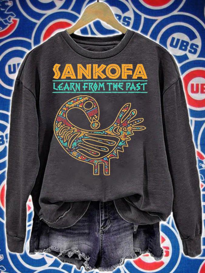 Black History Sankofa African Bird Junenth T-Shirt t-shirt sweatshirt