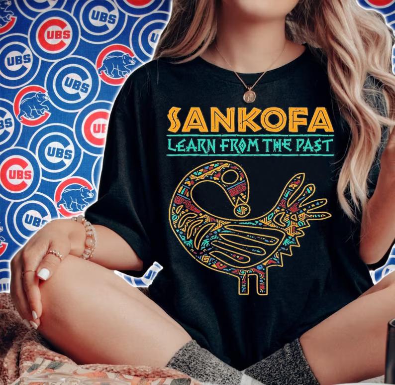 Black History Sankofa African Bird Junenth T-Shirt t-shirt woman shirt