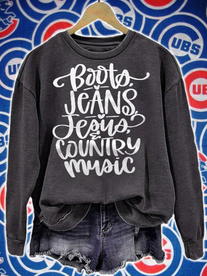 Boots, Jeans, Jesus And Country Music Shirt t-shirt