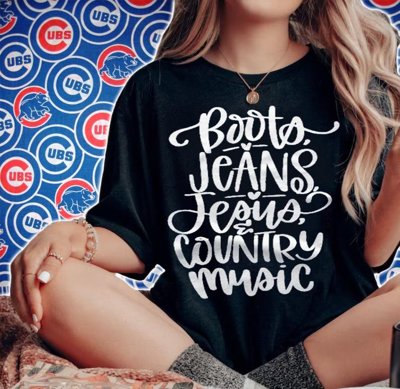 Boots, Jeans, Jesus And Country Music Shirt t-shirt