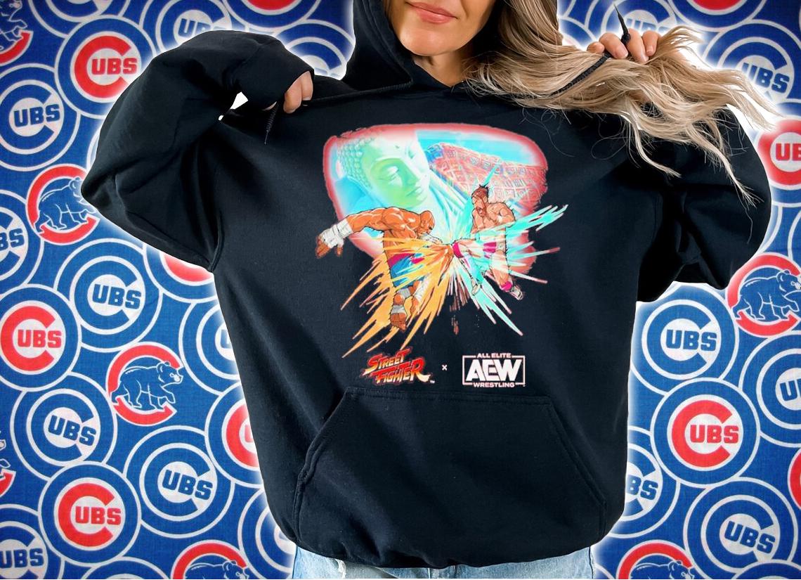 Bryan Danielson Vs. Sagat Street Fighter X AEW Shirt t-shirt hoodie