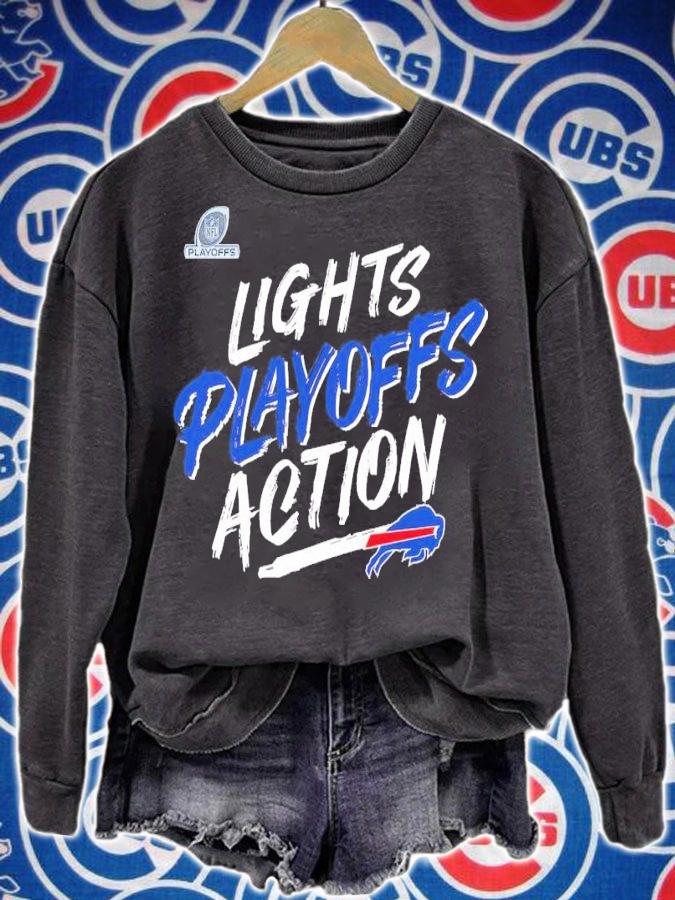 Buffalo Bills NFL Playoffs Bound Lights Action 2021 Shirt t-shirt sweatshirt