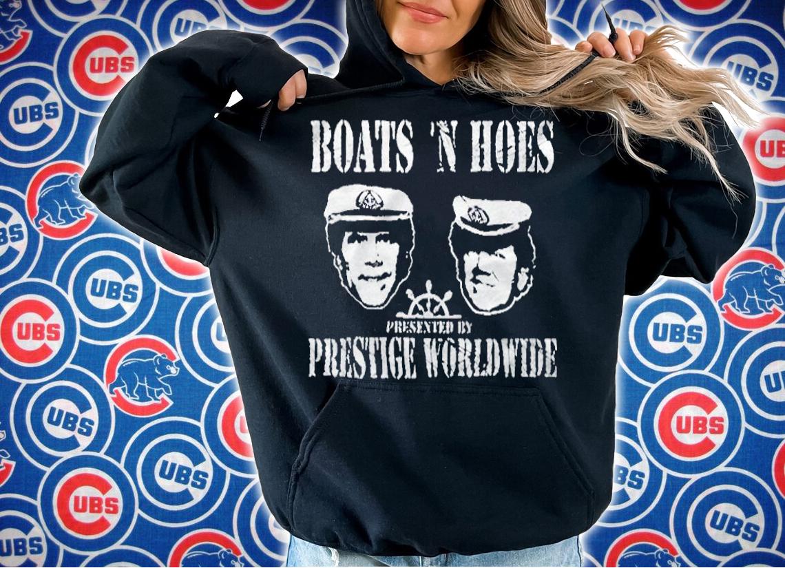 Boats 'N Hoes meme presented by prestige worldwide T-shirt t-shirt