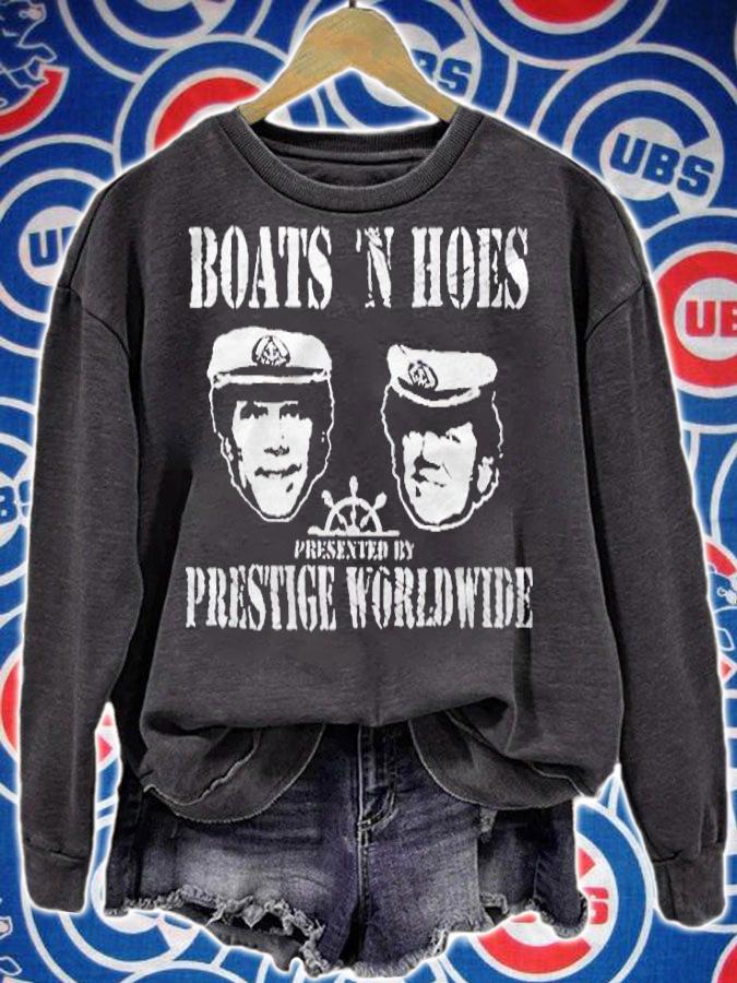 Boats 'N Hoes meme presented by prestige worldwide T-shirt t-shirt
