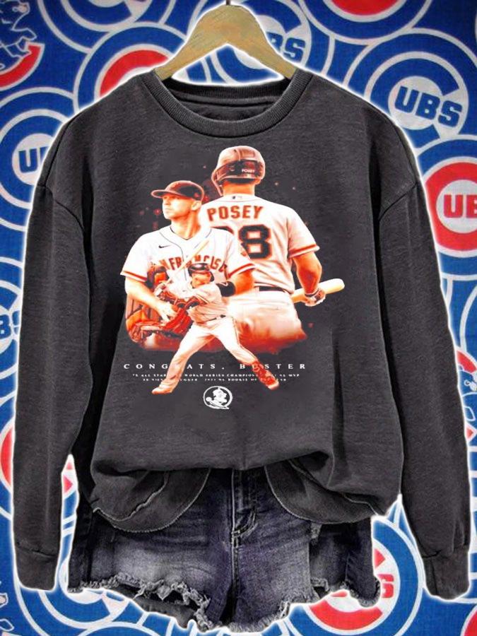 Buster Posey San Francisco Giants Baseball Congrats Buster Shirt t-shirt sweatshirt