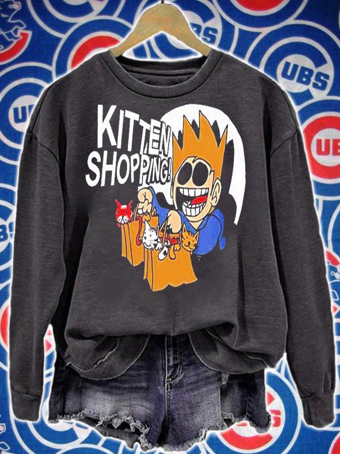 Eddsworld Kitten shopping T-shirt t-shirt sweatshirt