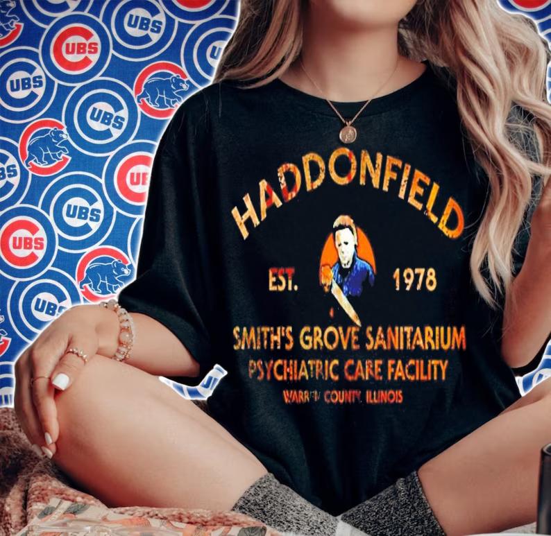 Haddonfield smith's grove sanitarium psychiatric care facility shirt t-shirt woman shirt