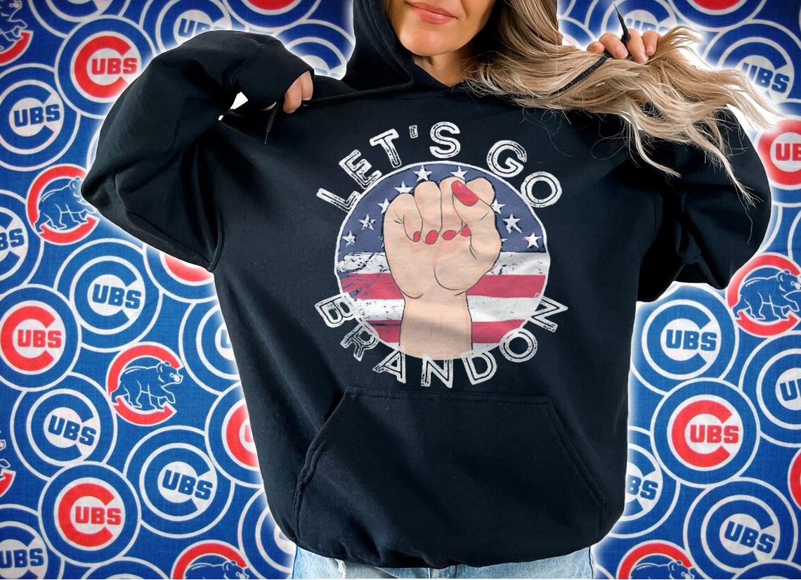 Let's Go Brandon Liberal Fist USA Flag T-Shirt t-shirt hoodie