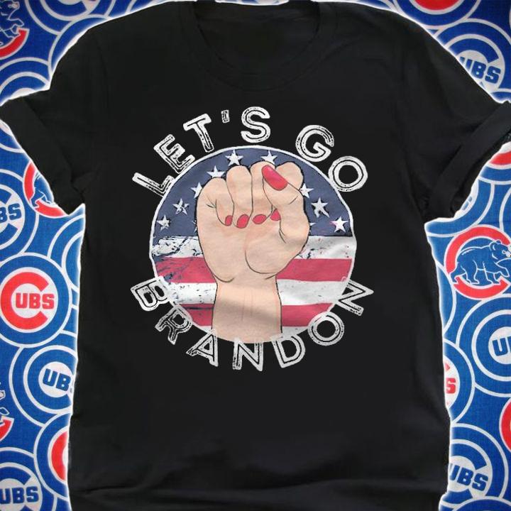 Let's Go Brandon Liberal Fist USA Flag T-Shirt t-shirt shirt