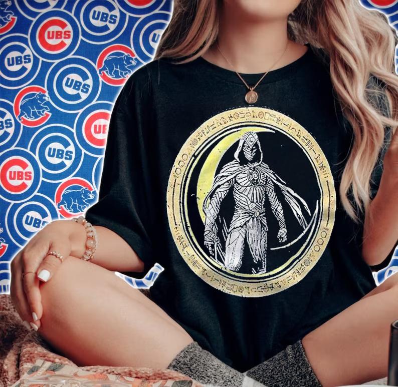 Marvel Moon Knight circle badge T-shirt t-shirt woman shirt