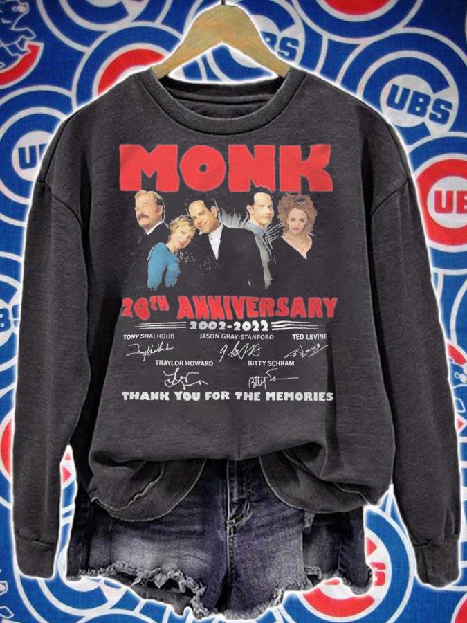 Monk 20th anniversary 2002-2022 signatures shirt t-shirt sweatshirt