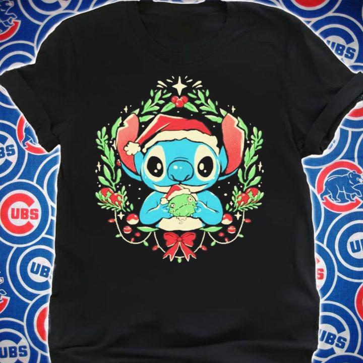 Stitch Christmas Cute Alien Cartoon Xmas Shirt t-shirt shirt