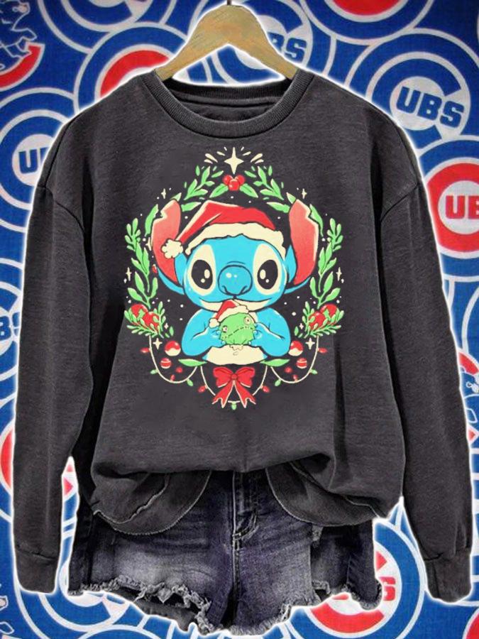 Stitch Christmas Cute Alien Cartoon Xmas Shirt t-shirt sweatshirt