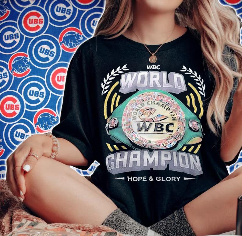 Tyson Fury Wbc World Champion Hope and Glory T-shirt t-shirt woman shirt
