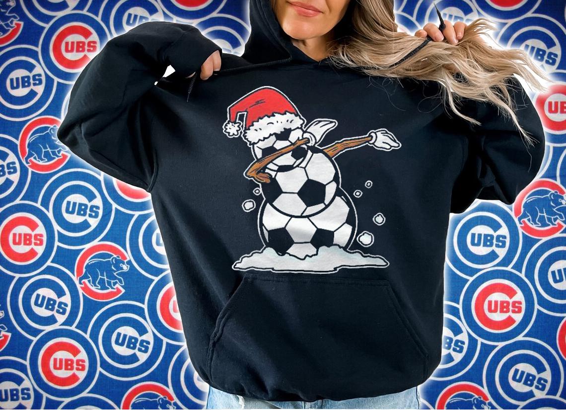 Dabbing Snowman Soccer Christmas Funny Dab Ball Shirt t-shirt hoodie