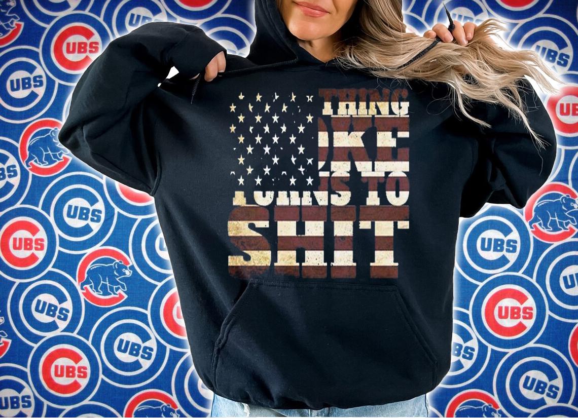 Everything Woke Turns To Shit American Flag Retro T-Shirt t-shirt hoodie