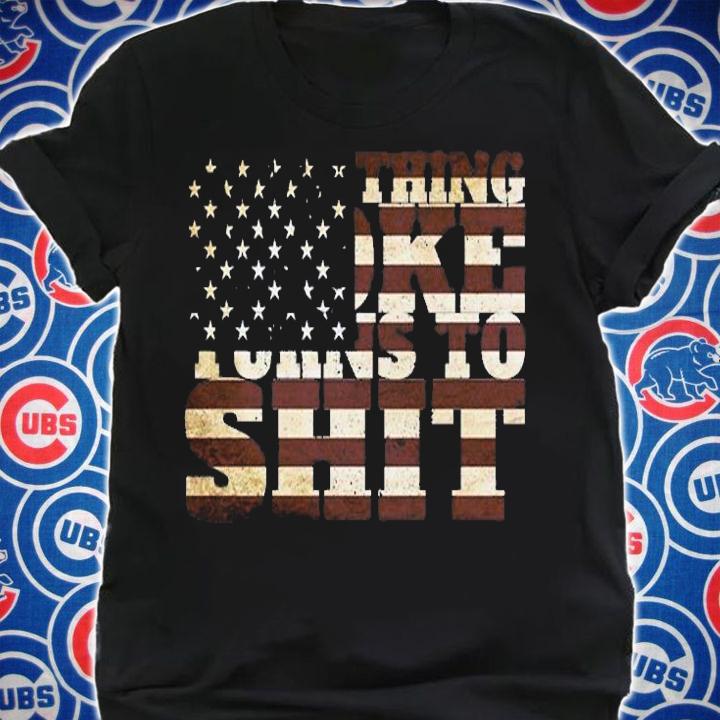 Everything Woke Turns To Shit American Flag Retro T-Shirt t-shirt shirt