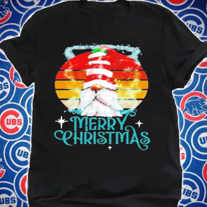 Merry Christmas  Retro Gnome Funny Xmas Gift T-Shirt t-shirt shirt