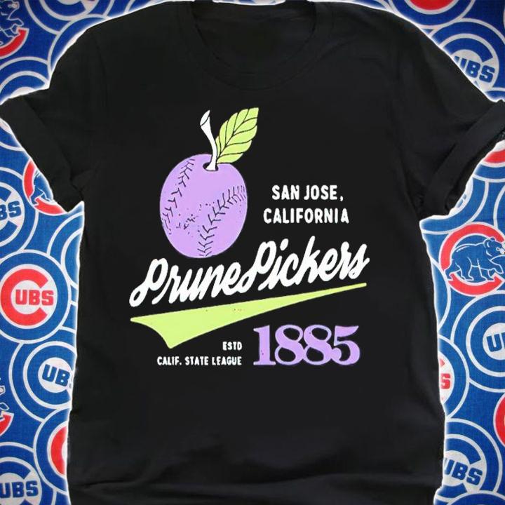 San Jose California Prune Pickers ESTD 1885 Minor League Baseball Shirt t-shirt shirt