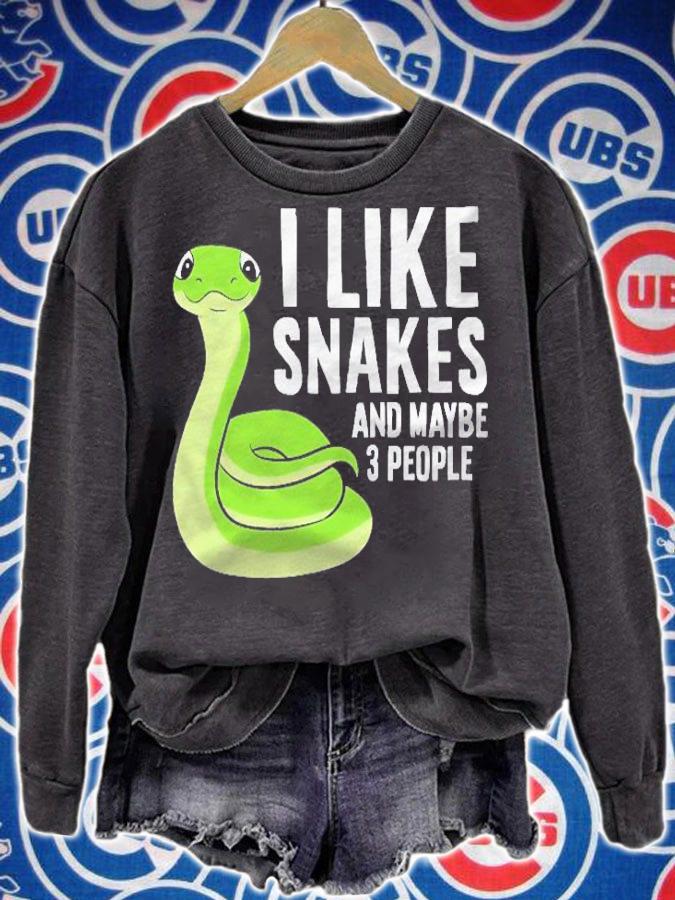 Snake Owner Pet Snake I Like Snakes And Maybe 3 People Shirt t-shirt sweatshirt