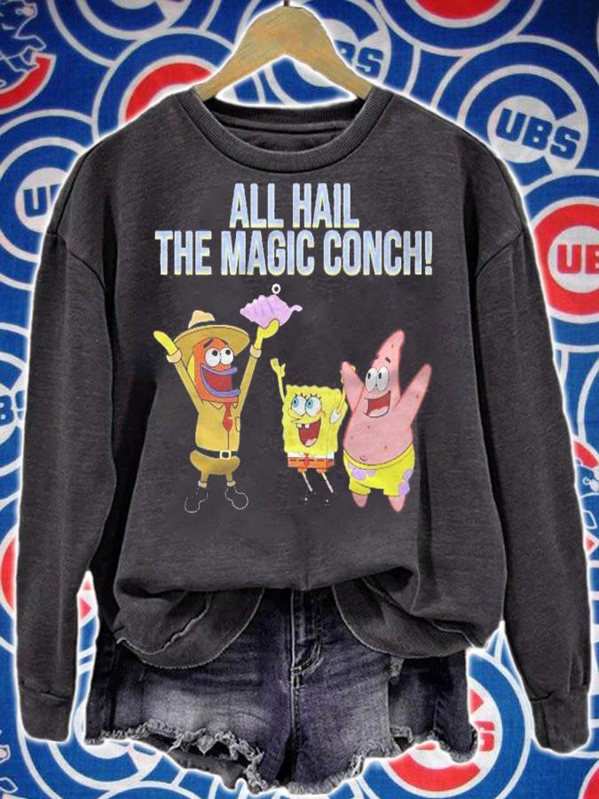 Spongebob Squarepants  All Hail The Magic Conch! Shirt t-shirt sweatshirt