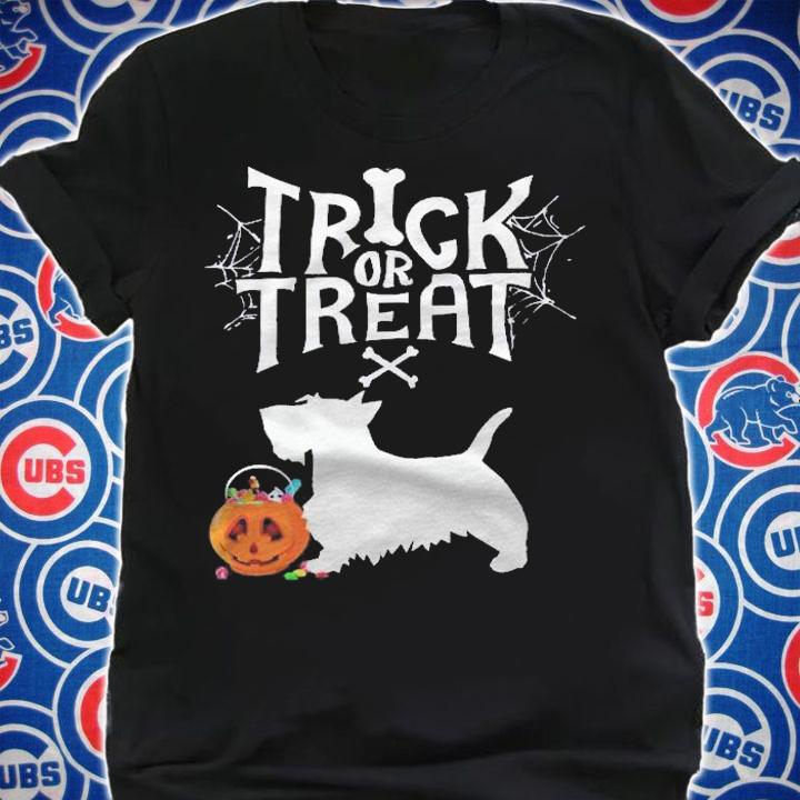Trick Or Treat Scottie Scottish Terrier Halloween Dog Shirt t-shirt shirt