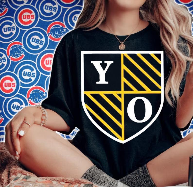 Yo With Shield Abbreviation Express Excitement T-Shirt t-shirt woman shirt